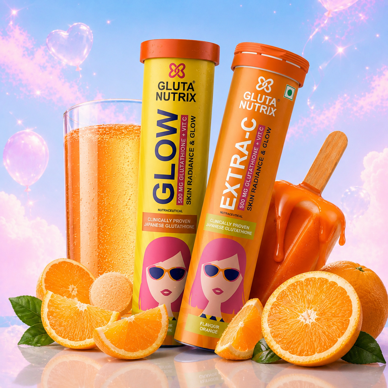 Glow for Glowing 30 Tablets  With Free Extra C